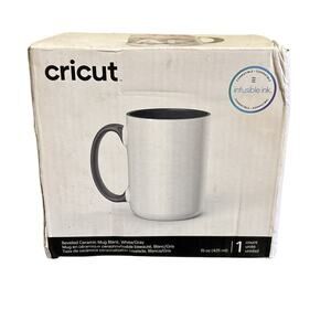 New Cricut Beveled Ceramic Mug Blank - 15 oz/425 ml (1 ct) NIB